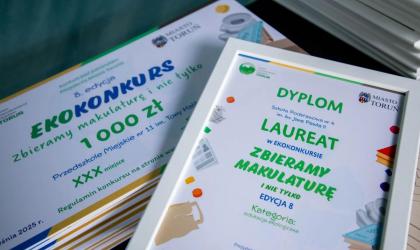 Dyplomy dla laureatów ekokonkursu 2025