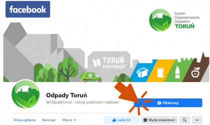 Profil Facebook Odpady Toruń